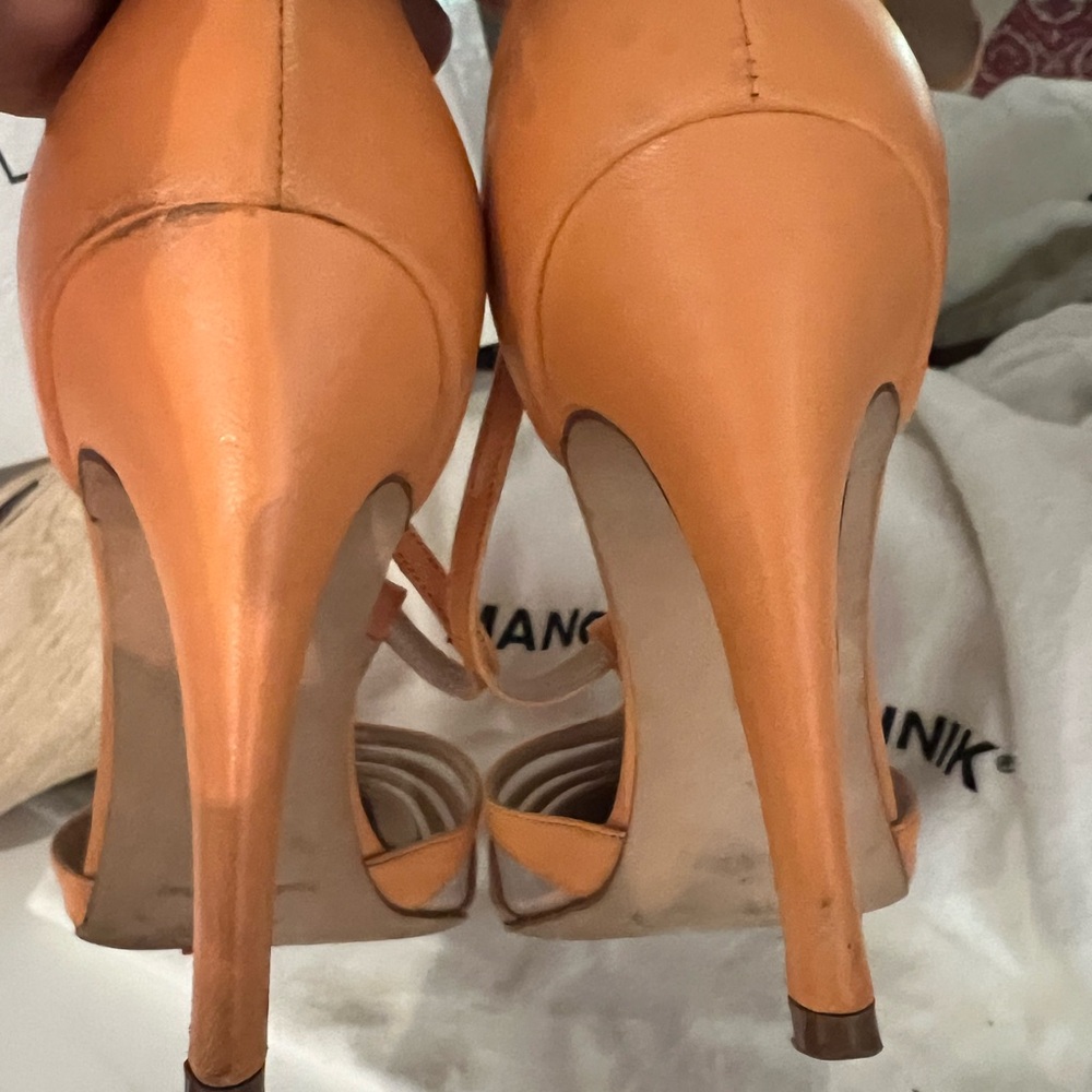 Authentic Manolo Blahnik T Strap With Mesh Size 3… - image 7